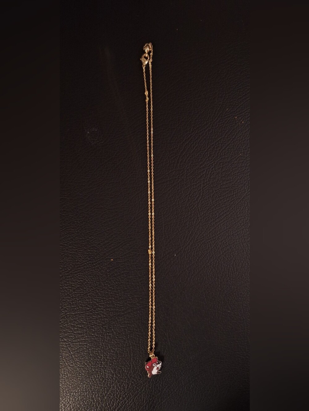 Gold-Tone Bucees Pendant Necklace
